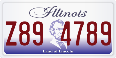 IL license plate Z894789