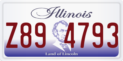IL license plate Z894793