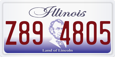 IL license plate Z894805