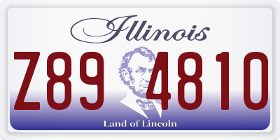 IL license plate Z894810