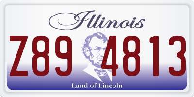 IL license plate Z894813