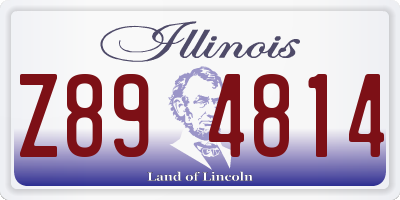 IL license plate Z894814