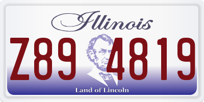 IL license plate Z894819