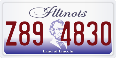 IL license plate Z894830