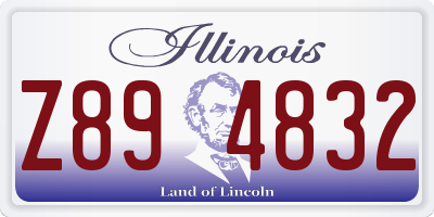 IL license plate Z894832