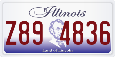 IL license plate Z894836