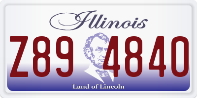 IL license plate Z894840