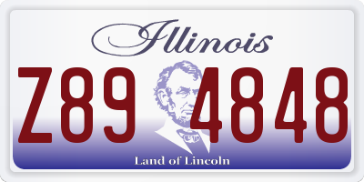 IL license plate Z894848
