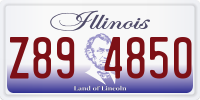 IL license plate Z894850