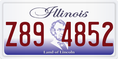 IL license plate Z894852