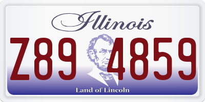 IL license plate Z894859