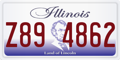 IL license plate Z894862