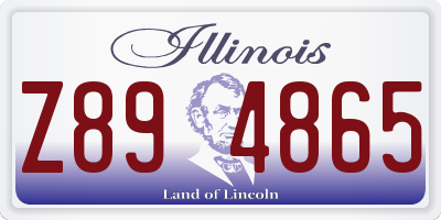 IL license plate Z894865