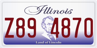 IL license plate Z894870