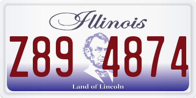 IL license plate Z894874