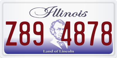 IL license plate Z894878