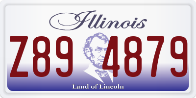 IL license plate Z894879