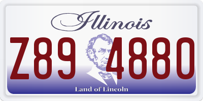 IL license plate Z894880