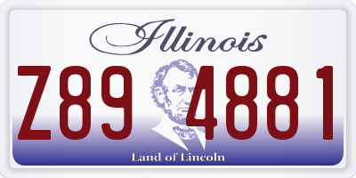 IL license plate Z894881