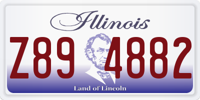 IL license plate Z894882