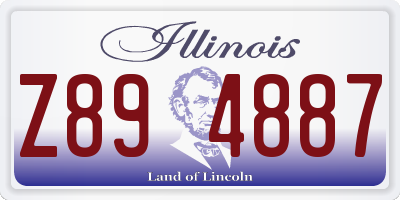 IL license plate Z894887