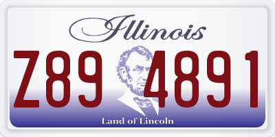 IL license plate Z894891