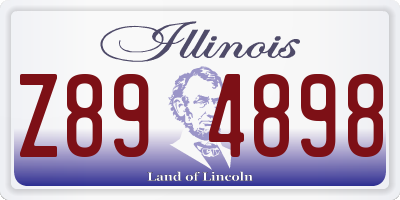 IL license plate Z894898