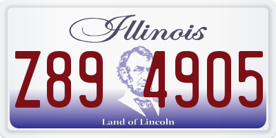 IL license plate Z894905