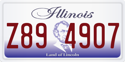 IL license plate Z894907