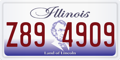 IL license plate Z894909