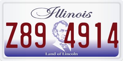 IL license plate Z894914