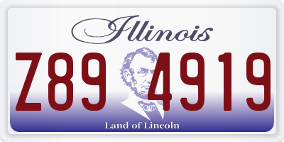 IL license plate Z894919