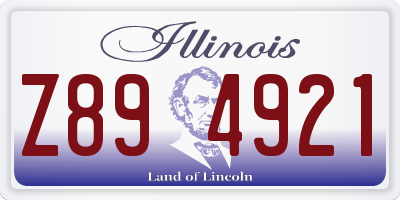 IL license plate Z894921