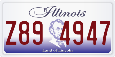 IL license plate Z894947