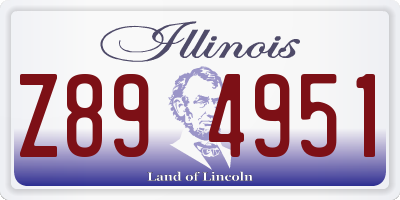 IL license plate Z894951