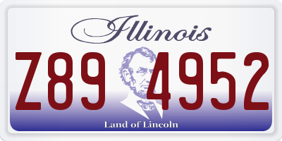 IL license plate Z894952