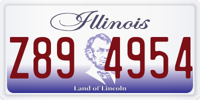 IL license plate Z894954