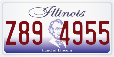 IL license plate Z894955