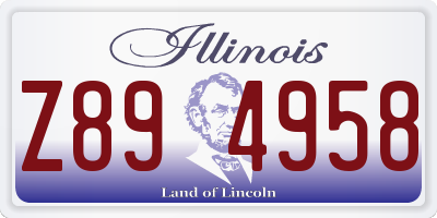 IL license plate Z894958