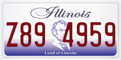 IL license plate Z894959