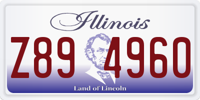 IL license plate Z894960