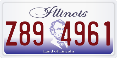 IL license plate Z894961