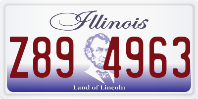 IL license plate Z894963