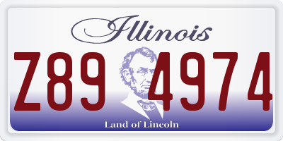 IL license plate Z894974
