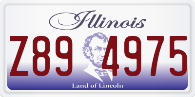 IL license plate Z894975