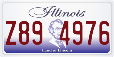 IL license plate Z894976