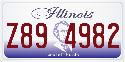 IL license plate Z894982