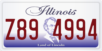 IL license plate Z894994