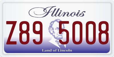 IL license plate Z895008