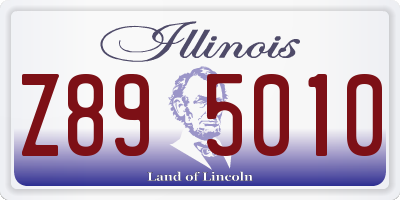 IL license plate Z895010